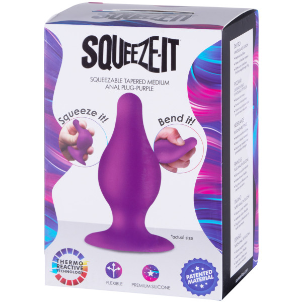 Squeeze-It Squeezable Butt Plug Medium Emballagebillede 90