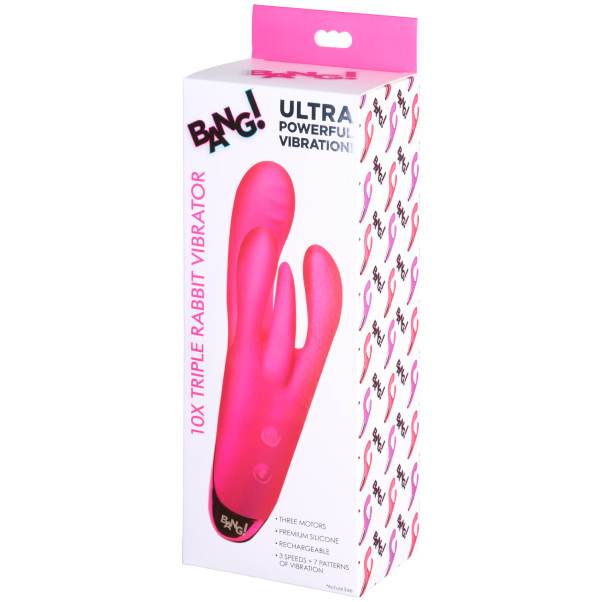 Bang! Pink Triple Rabbit Vibrator Emballagebillede 90