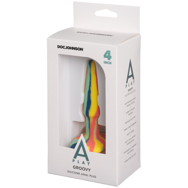 A-Play Groovy Sunrise Butt Plug 10,8 cm Emballagebillede 90