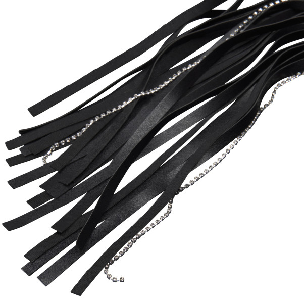 Sex & Mischief Crystal Whip Flogger 60,5 cm Produktbillede 3