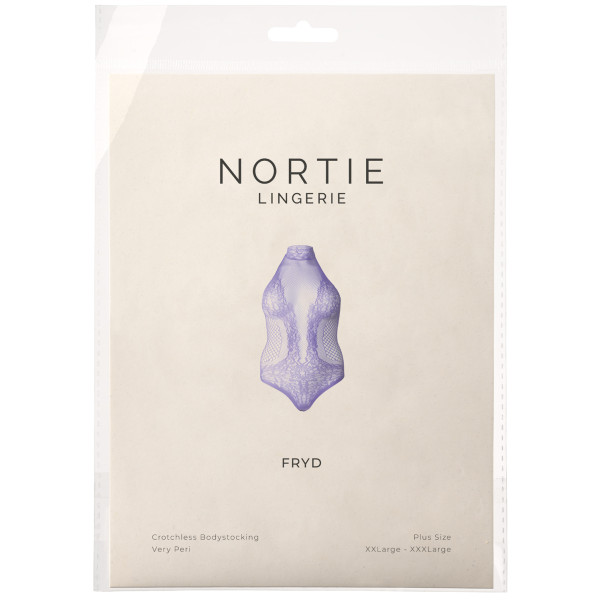 NORTIE Fryd Very Peri Bundløs Bodystocking Plus Size Emballagebillede 90