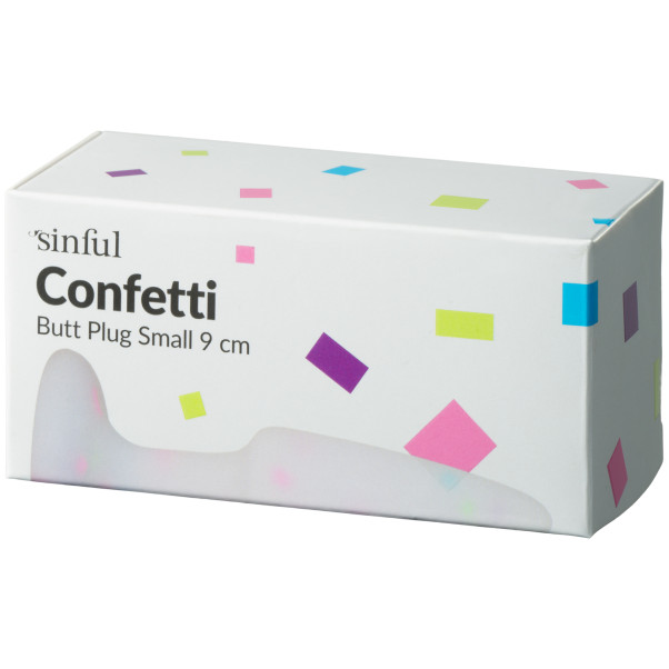 Sinful Confetti Butt Plug Small Emballagebillede 90