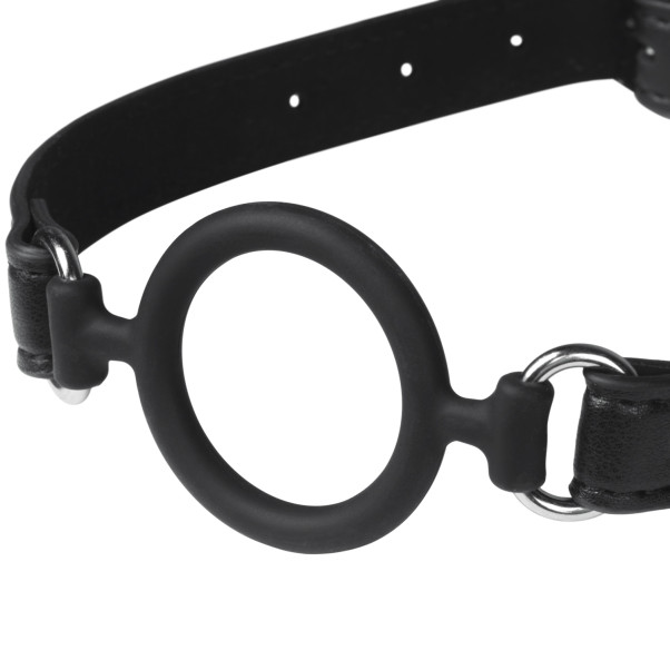 obaie Silikone O-ring Gag i Kunstlæder Produktbillede 3