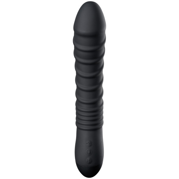 obaie Deluxe Opladelig Rillet Dildo Vibrator Produktbillede 2