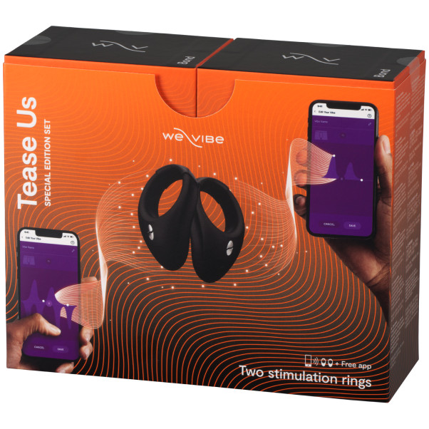 We-Vibe Tease Us Special Edition Sæt med Bond Vibrerende Penisringe Emballagebillede 90