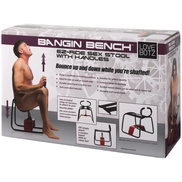 LoveBotz Bangin Bench EZ-Ride Sexstol med Håndtag Emballagebillede 90