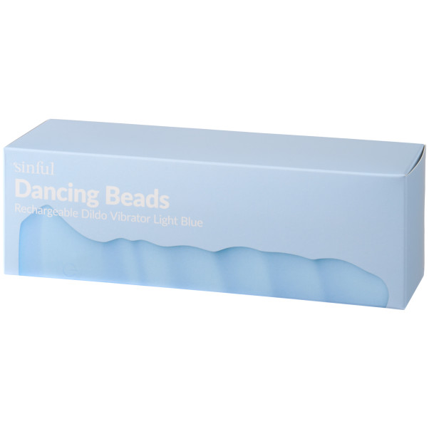 Sinful Dancing Beads Lyseblå Vibrator Emballagebillede 90