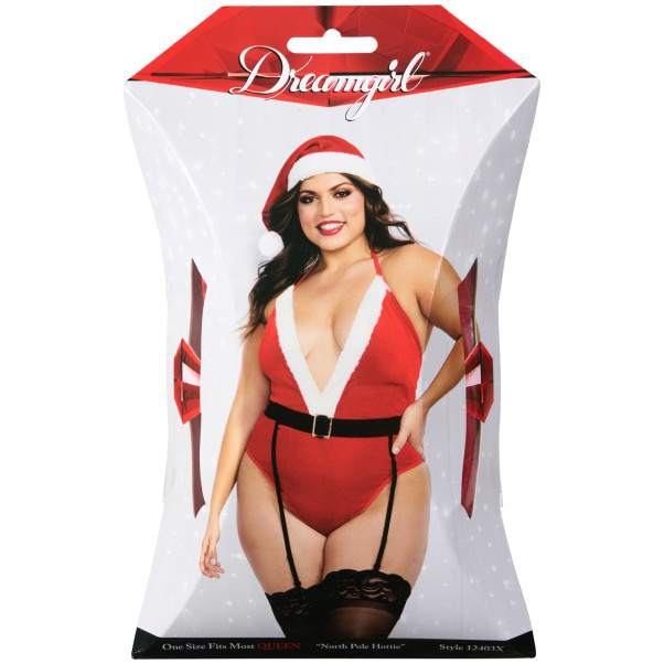 Dreamgirl North Pole Hottie Teddy Sæt Plus Size Emballagebillede 90