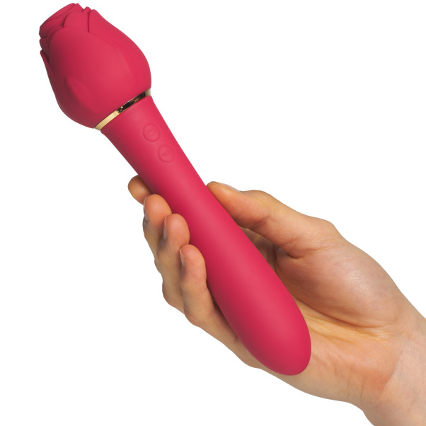 Tracy's Dog Rose Wand Lufttryks Stimulator Produktbillede med hånd 50