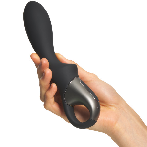 Satisfyer Heat Climax Anal Vibrator Produktbillede med hånd 50