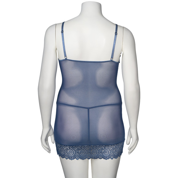 Nortie Morning Glory Chemise Sæt Night Blue Plus Size Produktbillede 7