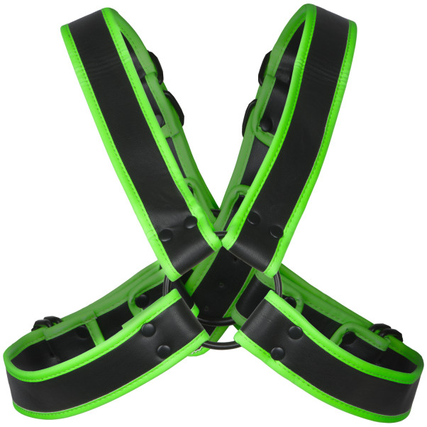 Ouch! Glow in the Dark Cross Bryst Harness Produktbillede 5