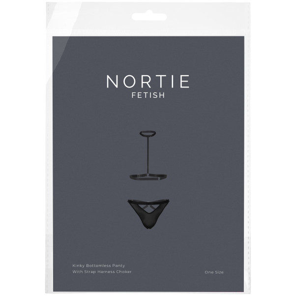 NORTIE Kinky Open Back Trusse og Harness Choker Emballagebillede 90