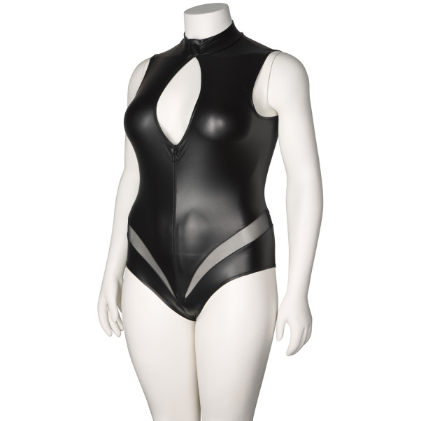 NORTIE Fetish Wetlook Bundløs Body Plus Size Produktbillede 6