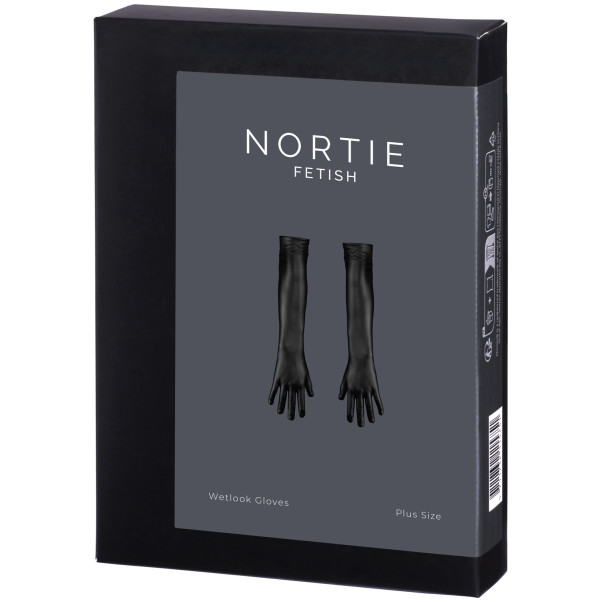 NORTIE Fetish Wetlook Handsker Plus Size Emballagebillede 90