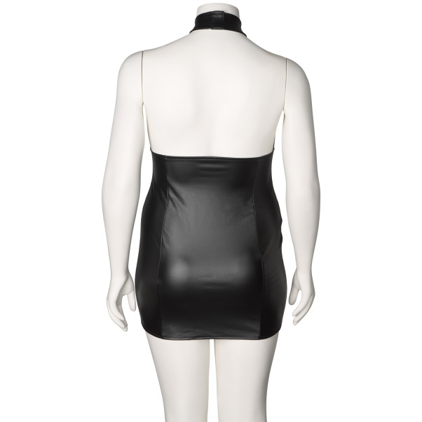 NORTIE Fetish Wetlook Kjole med Keyhole Cutout Plus Size Produktbillede 6