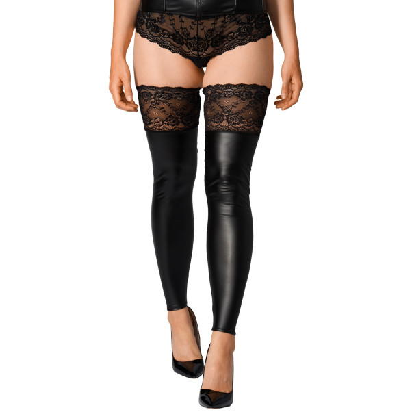 NORTIE Fetish Wetlook Selvsiddende Strømper Produktbillede 2