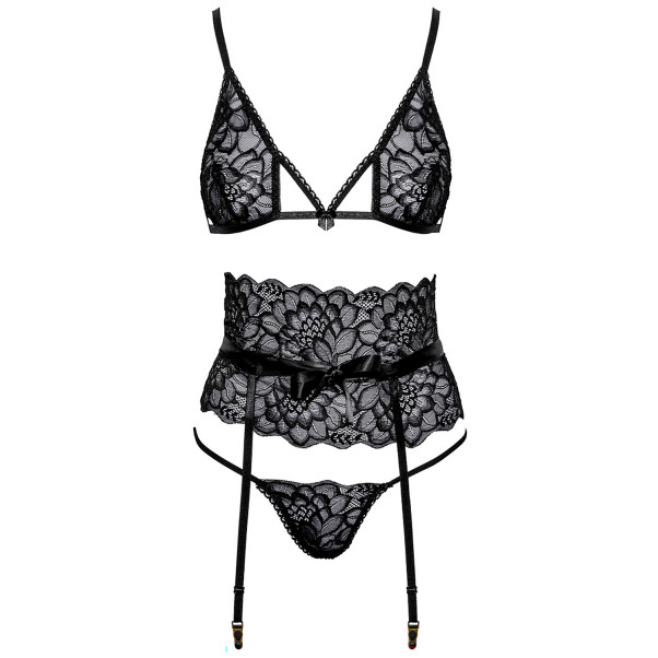 kissable Sort BH og Hofteholder Sæt Produktbillede 3