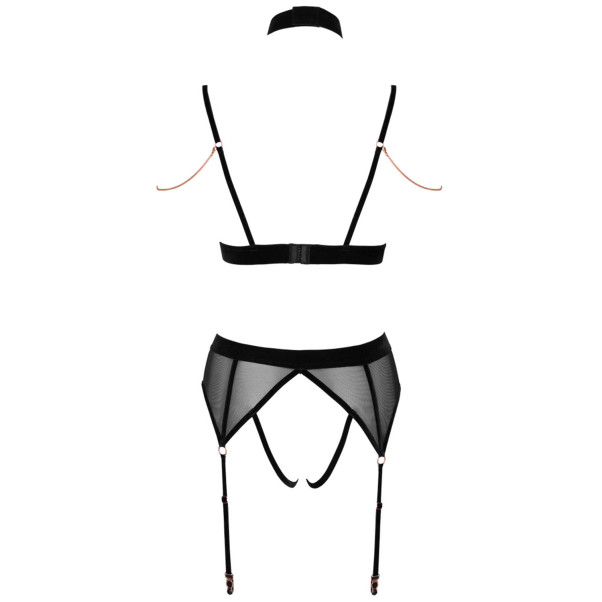 Abierta Fina Mesh Peekaboo BH Sæt Produktbillede 4