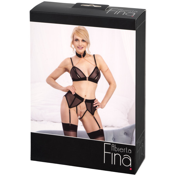 Abierta Fina Mesh Peekaboo BH Sæt Emballagebillede 90