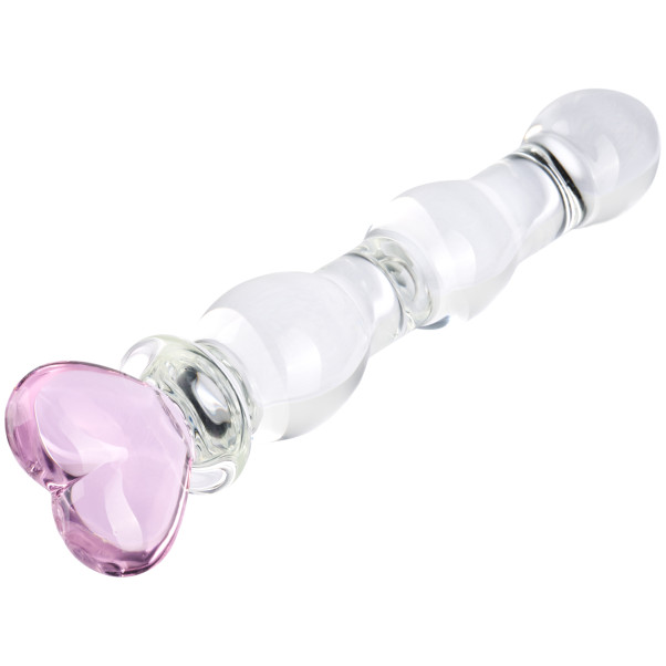 baseks Heart Beaded Glas Dildo Produktbillede 3