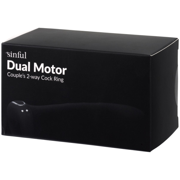 Sinful Dual Motor 2-way Penisring til Par Emballagebillede 90