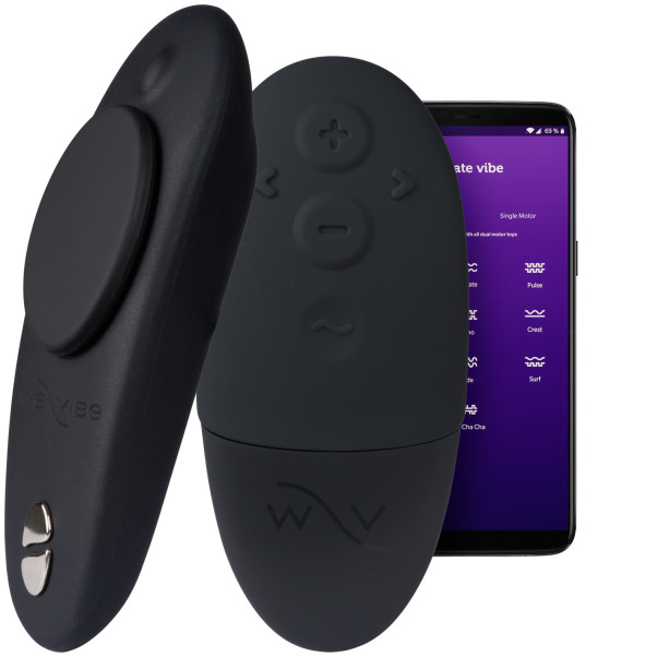 We-Vibe Moxie+ Fjernbetjent Trusse Vibrator Produktbillede med app 1