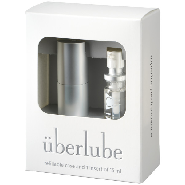 Überlube Good-to-Go Sølv Rejsebeholder 15 ml Emballagebillede 90
