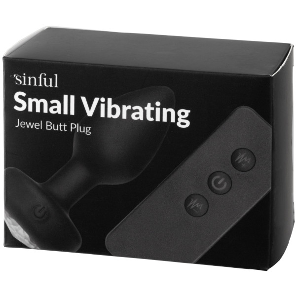 Sinful Jewel Vibrerende Butt Plug Small Emballagebillede 90