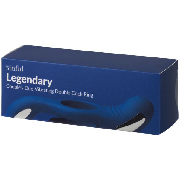 Sinful Legendary Couple's Duo Vibrerende Dobbelt Penisring Emballagebillede 90