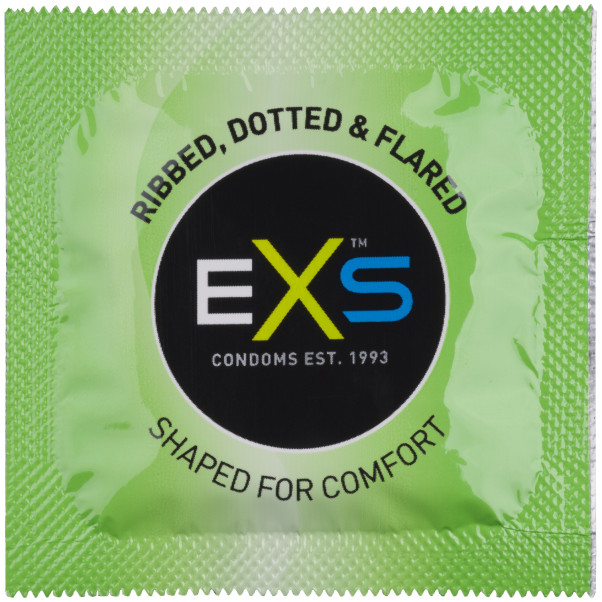 EXS Ribbed & Dotted Kondomer 12 stk Produktbillede 2