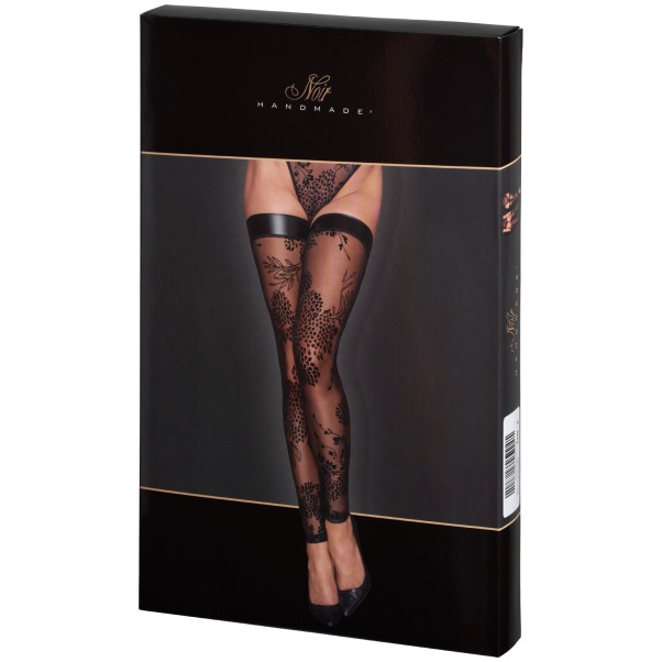 Noir Handmade Blonde Selvsiddende Strømper Emballagebillede 90