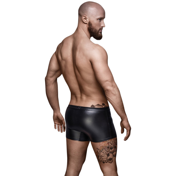 Noir Handmade Boxer Shorts med Lynlås Produktbillede på model 2