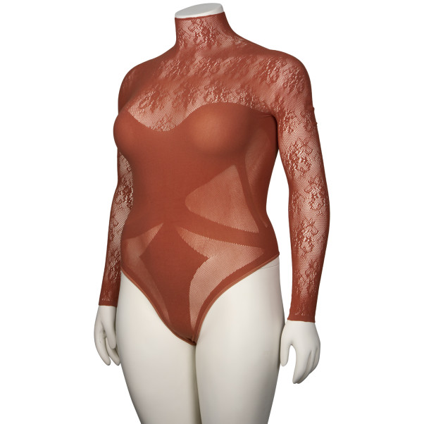 NORTIE Blossom Esme Rust Bodystocking Plus Size Produktbillede 5