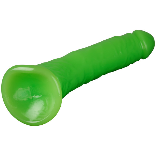 Realrock Glow in the Dark Slim Dildo med Sugekop 18 cm Produktbillede 4
