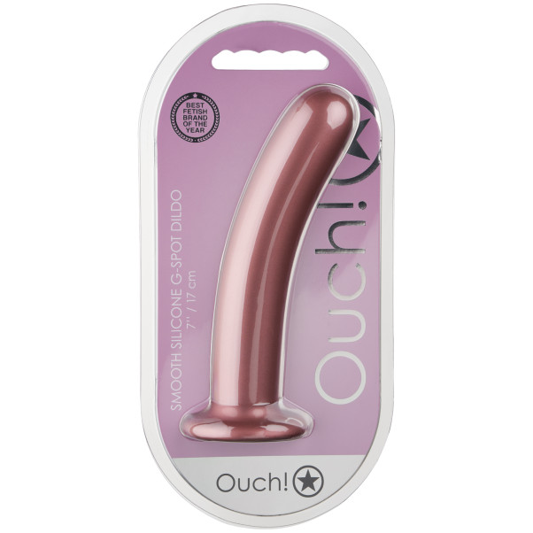Ouch! Smooth Silikone G-Punkts Dildo 18,5 cm Emballagebillede 90