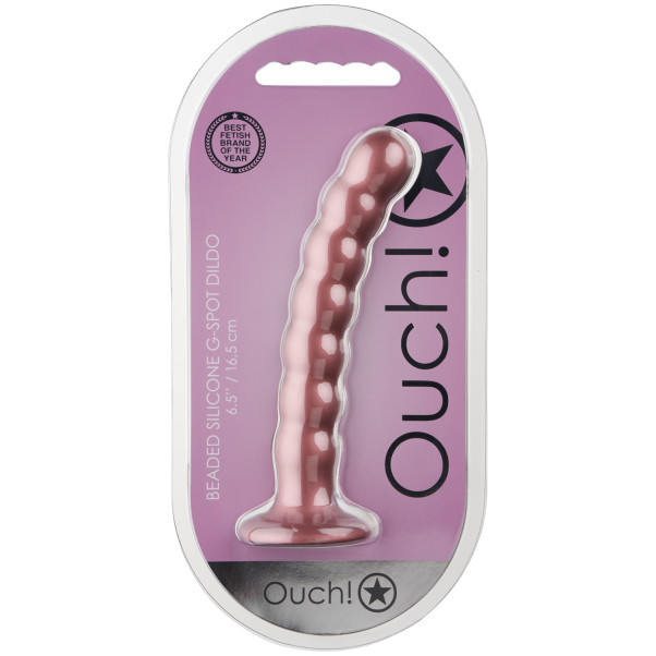 Ouch! Beaded Silikone G-punkts Dildo 17,5 cm Emballagebillede 90
