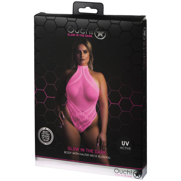 Ouch! Glow in the Dark Neon Pink Body Plus Size Emballagebillede 90