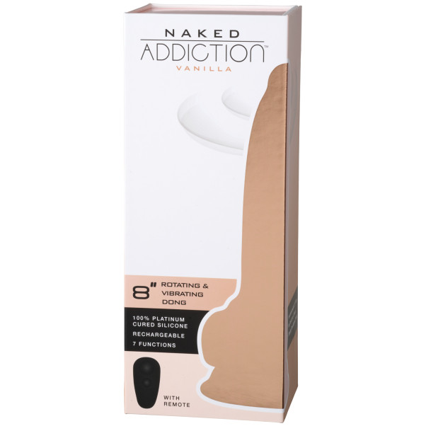 Naked Addiction Roterende og Vibrerende Dildo 20 cm Emballagebillede 90