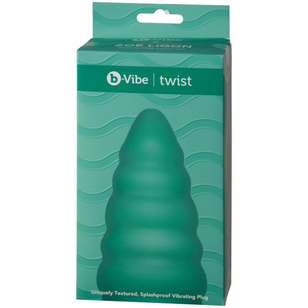 B-Vibe Twist Tekstureret Vibrerende Butt Plug Emballagebillede 90