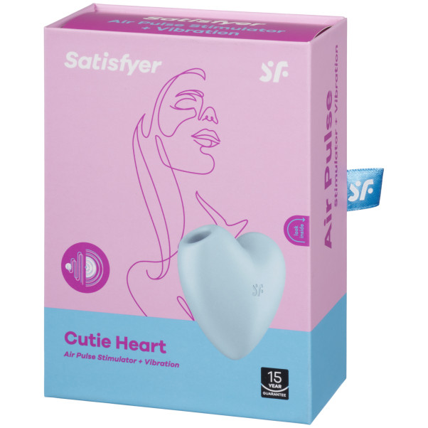 Satisfyer Cutie Heart Klitoris Stimulator Blå Emballagebillede 90