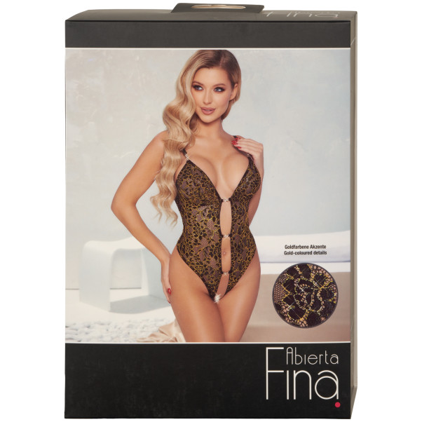 Abierta Fina Sort og Guldfarvet Blonde Body Emballagebillede 90