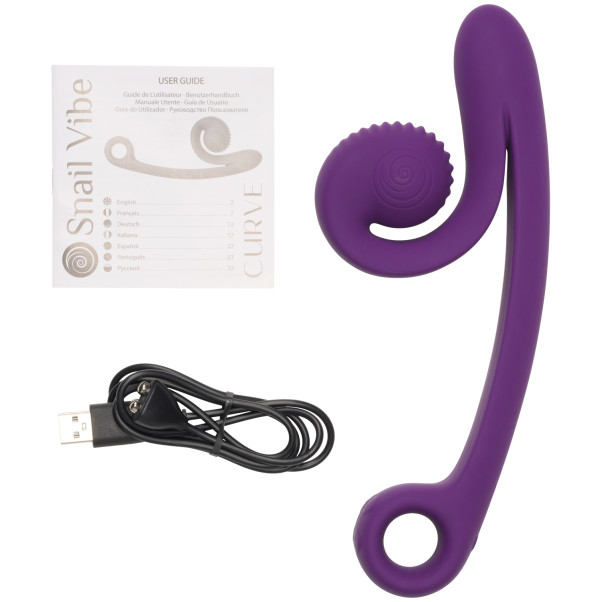 Snail Vibe Curve Opladelig Dobbelt Stimulator  80