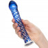 Icicles No 29 Blå Glas Dildo  håndbillede 50