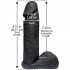 Vac-U-Lock CodeBlack Realistisk Penis 20 cm  2