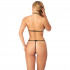 Nortie Idun Blonde Peekaboo BH og Bundløs G-Streng Sæt produkt på model 3