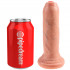 King Cock Uncut Realistisk Dildo 15 cm  3