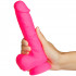 Baseks Realistisk Silikone Dildo med Sugekop Medium  50