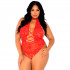 Leg Avenue Bundløs Blonde Teddy Plus Size  2