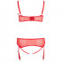 Cottelli Half Cup BH Sæt Rød Plus Size  5